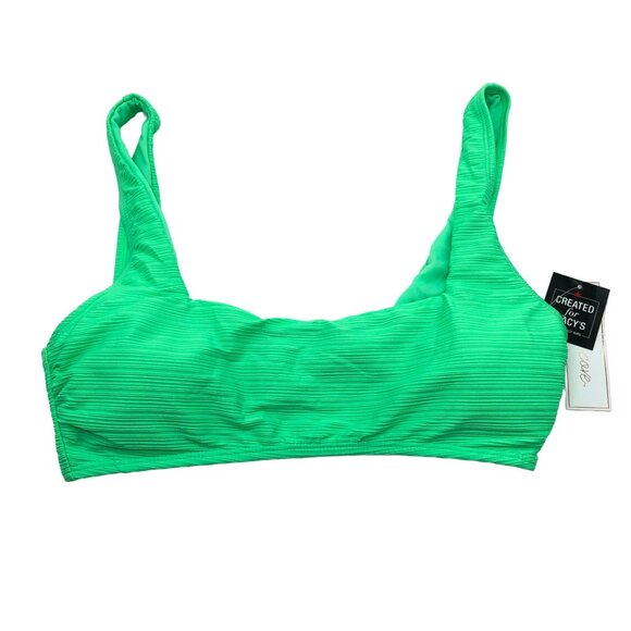 Salt & Cove Womens Mint Green Textured Bikini Swim Top XL - Picture 2 of 5